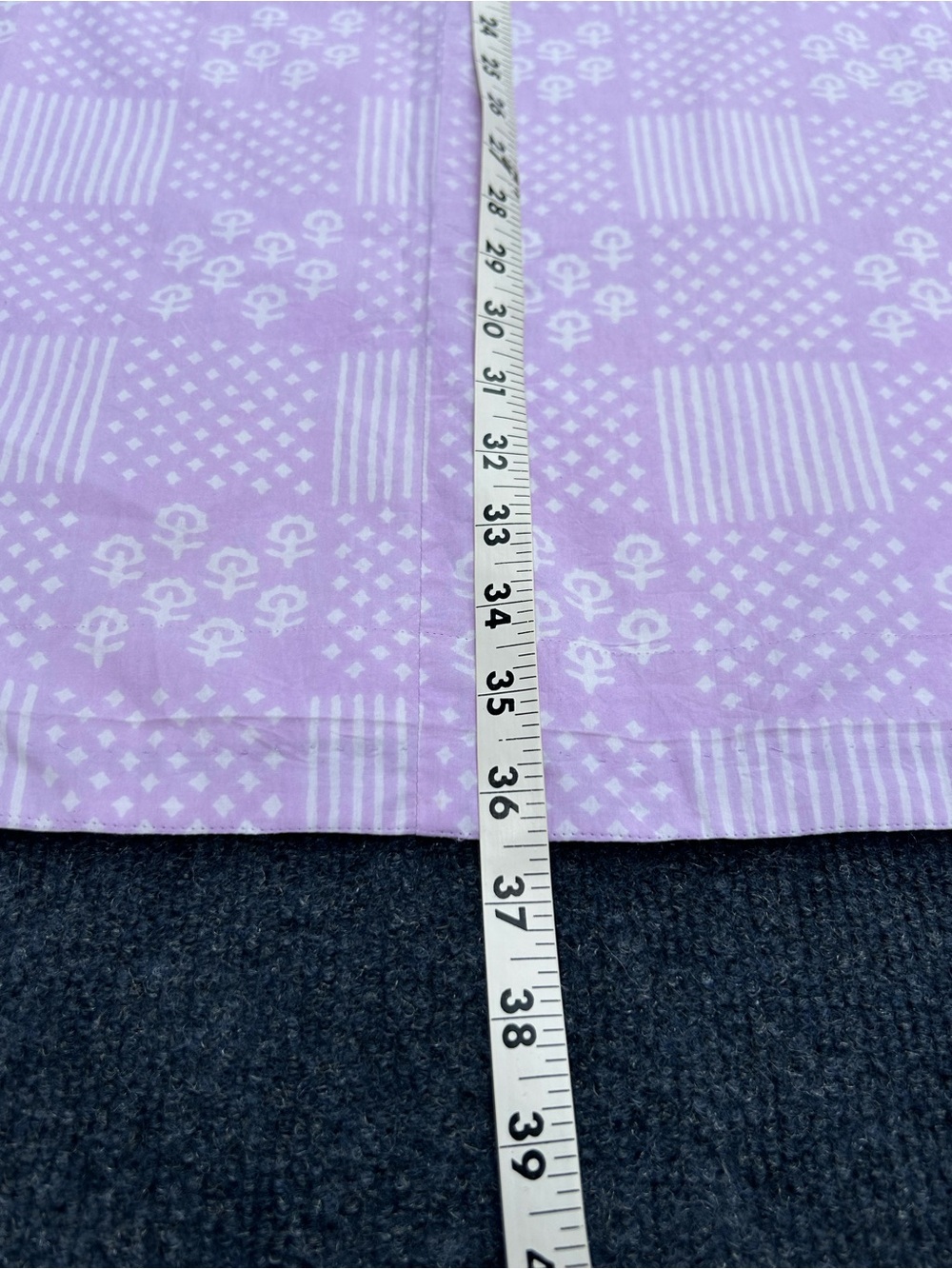 Julia Amory Baby Jane Sleeveless Cotton Dress in Lilac Patchwork Print Medium - Picture 14 of 15
